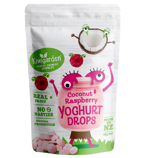Coconut Raspberry Yoghurt Drops 20g