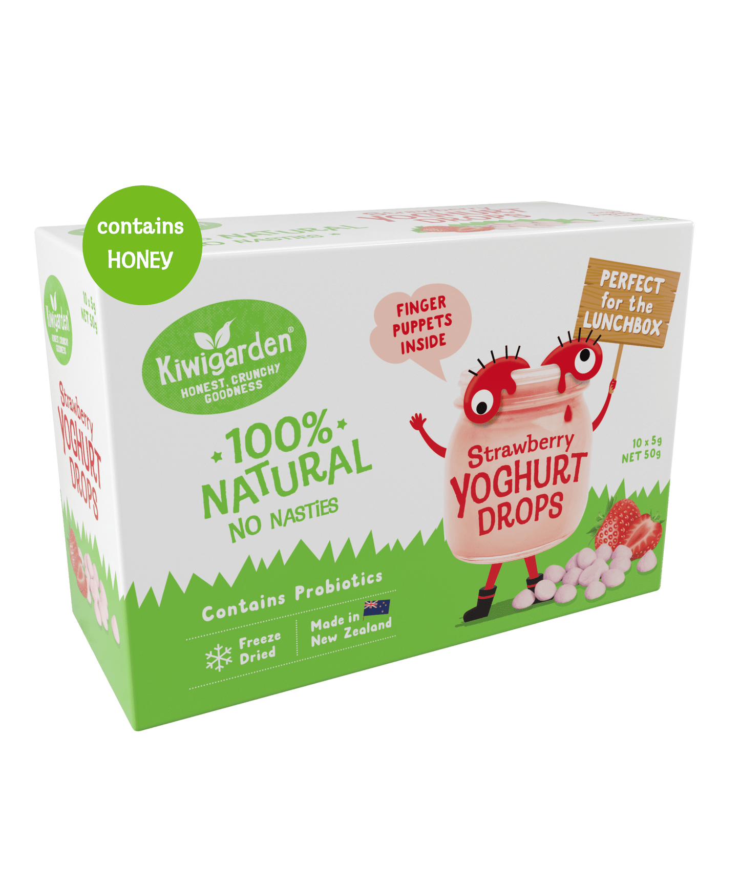 Strawberry yoghurt drops 10x5g